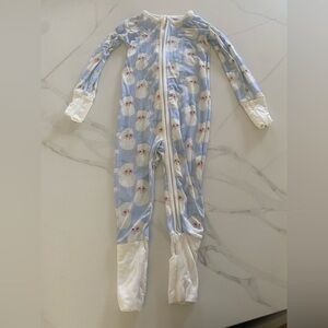 Lillie & Lilah Blue Jolly ST. NICK bamboo pajamas